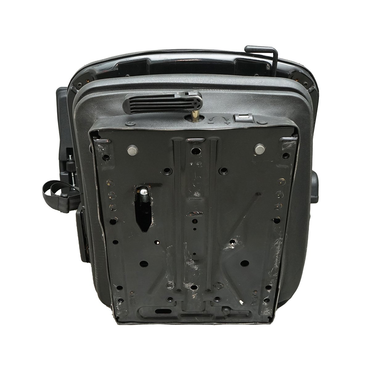 Scaun universal reglabil pe greutate 50-130Kg, cotiere si spatar rabatabil 55-89° pentru tractor, utilaje agricole, industriale, stivuitor